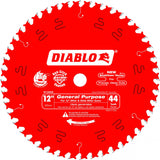 Diablo D1244X 12" X 44 Tooth General Purpose Saw Blade