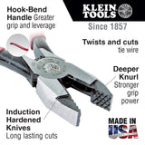 KLEIN D201-7CSTA Ironworker's Pliers, Aggressive Knurl, 9-Inch