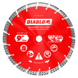 Diablo DMADST0900 9 in. Diamond Segmented Turbo
Cut-Off Discs for Masonry