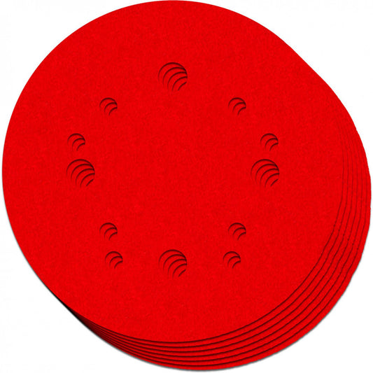Diablo DCD050VFNH07G 5" Sandpaper Hook & Loop, 80-220 Grit, (Qty 7)