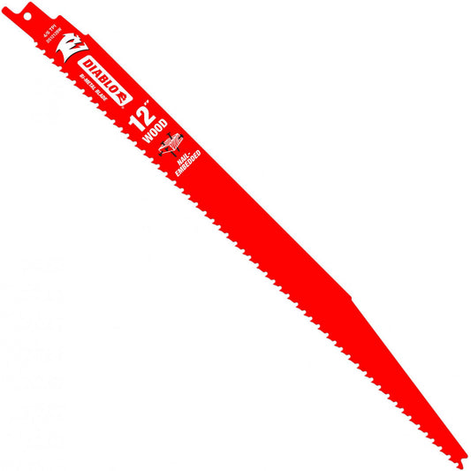 Diablo DS1212BW5 12" Demo Demon Bi-Metal Recip Blade For Nail-Embedded Wood (Qty 5)
