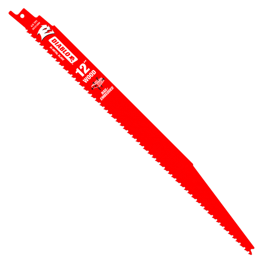 25 Pack! Diablo 12 in. Bi-Metal Recip Blade for Nail-Embedded Wood DS1212BW25