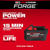 Milwaukee 48-11-1861P M18 REDLITHIUM FORGE XC6.0 Battery (2-Pack)