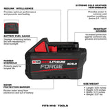 Milwaukee 48-11-1861P M18 REDLITHIUM FORGE XC6.0 Battery (2-Pack)