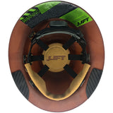 LIFT Safety HDF-19GG DAX Fiberglass Composite Hard Hat - Full Brim Factory Green