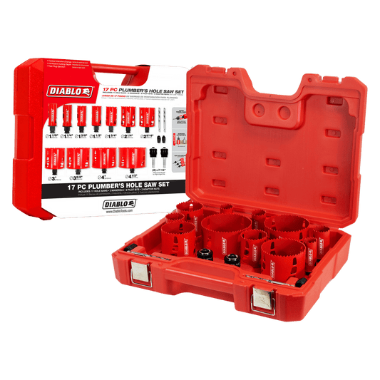 Diablo DHS17SPL 17 pc Plumber's Bi-Metal Hole
 Saw Set