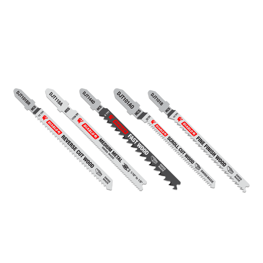 Diablo DJT5S 5pc High Carbon Steel/High
Speed Steel T-Shank Jig
 Saw Blade Set for Wood
& Metal