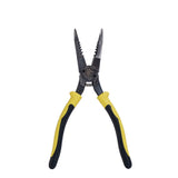 Klein J206-8C Pliers, All-Purpose Needle Nose, Spring Loaded, Cuts, Strips, 8.5-Inch