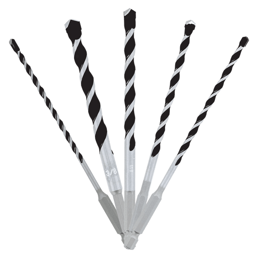 Diablo DMAMM1190-S5 5 pc Multi-Material
Carbide Tipped
Hammer Drill Bit Set