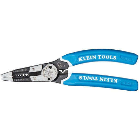 KLEIN K12065CR Klein-Kurve?? Heavy-Duty Wire Stripper / Cutter / Crimper Multi Tool, 8-20 AWG