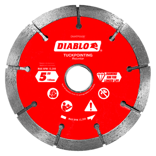 Diablo DMATP0500 5 in. Diamond Tuck Point Blade
for Masonry