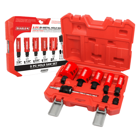 Diablo DHS09SGP 9 pc General Purpose Bi-Metal
Hole  Saw Set