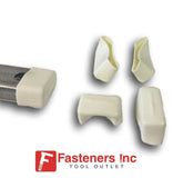 13/16" Shallow WHITE End Caps for Unistrut Channel #4882W (P2860-33)