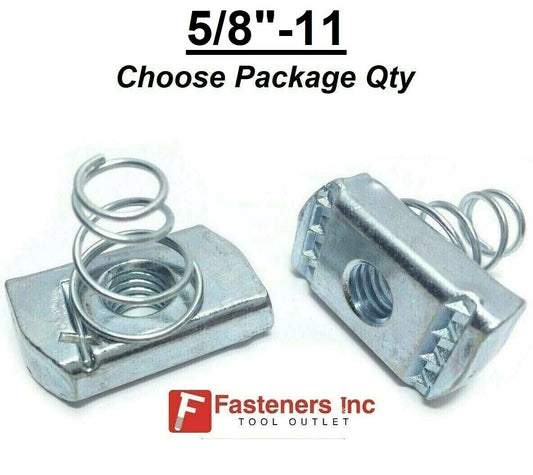 5/8"-11 Spring Nuts (Short Spring) for Unistrut Channel #4140 P4012S EG