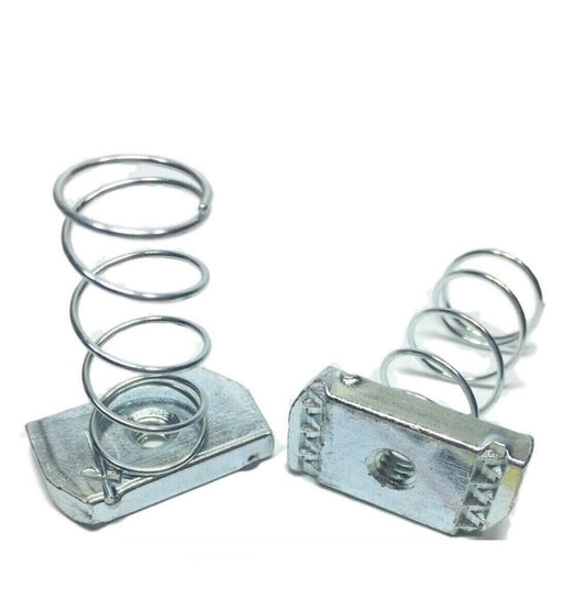 7/16"-14 Regular Spring Nuts for Unistrut Channel #4123 P1009 Zinc / EG
