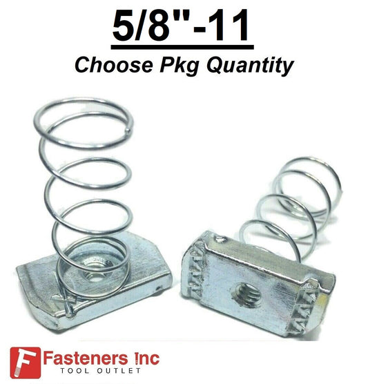 5/8"-11 SprIng Nuts for Unistrut/B-LIne Channel (#4126) P1012S-EG
