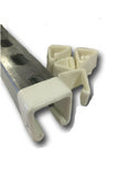 (#4884W) Plastic White Open End Caps 4 Unistrut Channel 1 5/8'' X 1 5/8'' 10/BOX