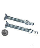 INTERCORP R234 1/4-20 x 2-3/4" Self Drilling Screw Flat Head w/ Wings - 1,000
