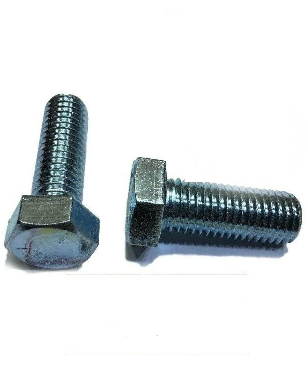 7/16"-14 x 3/4" Hex Bolt Zinc Plated Grade 5 Full Thread Cap Screw