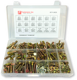 Grade 8 Hex Bolts Cap Screws, Nuts & Washers Assortment Kit - 380 Pieces!
