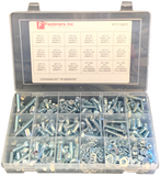 Grade 5 Hex Bolts Cap Screws, Nuts & Washers Assortment Kit - 380 Pieces!