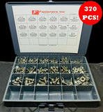 370 Piece Stainless Steel Metric Flange Bolt & Flange Nut Assortment Kit