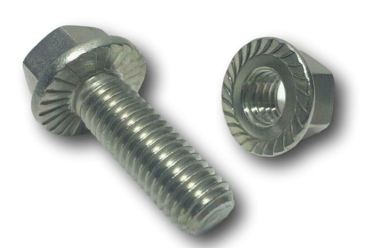 Grade 5 Serrated Flange Bolt & Flange Nut Assortment Kit - 409 Pieces!