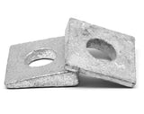 1/2" Beveled Square Washers Black Malleable Steel Steel Wedge Washers Tapered Bevel