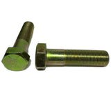3/8"-24 x 5 1/2" (PT) Hex Bolt Yellow Zinc Plated Grade 8 Cap Screw Fine Thread