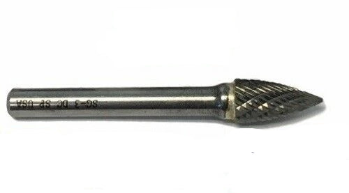 SG-3 Norseman Premium Carbide Burr Pointed Tree Shape Double Cut USA (18769)