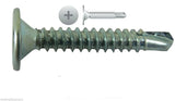 INTERCORP W104 #10-24 x 1" Self Drilling Screw Wafer Head Zinc - 5,000 BOX