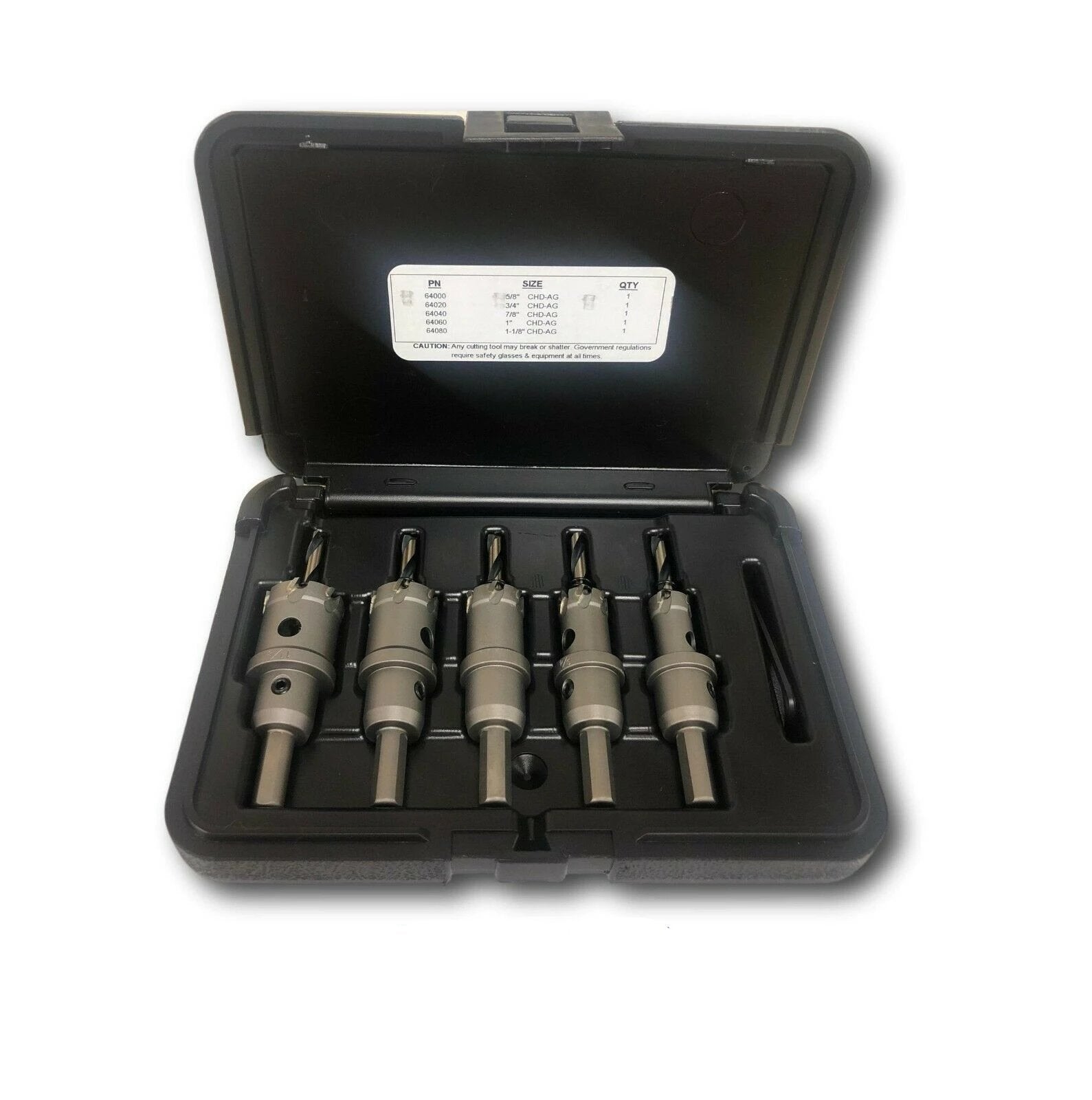 Norseman / Viking 5-Piece Carbide Tipped Hole Cutter Set MADE IN USA #64520