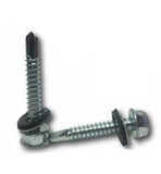INTERCORP #10 x 1" (5/16" Dr) Hex Rubber Neoprene Washer Head Self Drilling Screws Roofing Siding Zinc Plated