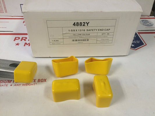 13/16" Shallow YELLOW End Caps for Unistrut Channel (#4882Y) (P2860-33)