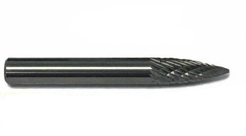 SG-1 Norseman Premium Carbide Burr Pointed Tree Shape Double Cut USA (18739)