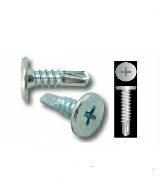 InTERCORP PC12 #10 x 1-1/2" Self DrillIng Screw Philips Pancake Head Zinc