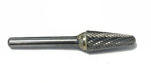 SL-4 Norseman Premium Carbide Burr Taper Shape Radius Double Cut USA (19249)