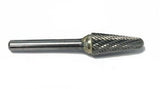 SL-4 Norseman Premium Carbide Burr Taper Shape Radius Double Cut USA (19249)