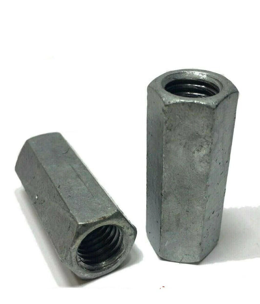 1-1/4"-7 x W 1 5/8" x L 3" Coupling Nuts Hot Dip Galvanized Rod Hex Long