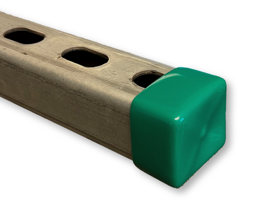 Plastic GREEN End Caps Unistrut Strut Channel 1-5/8'' #4881GN P2860-10