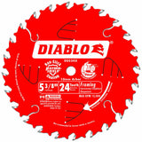 Diablo D0524X 5-3/8-Inch 24-TPI Portable Carbide Framing Trimming Saw Blade