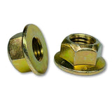 5/16"-18 Locking Flange Nut Grade 8 Yellow Zinc Plated