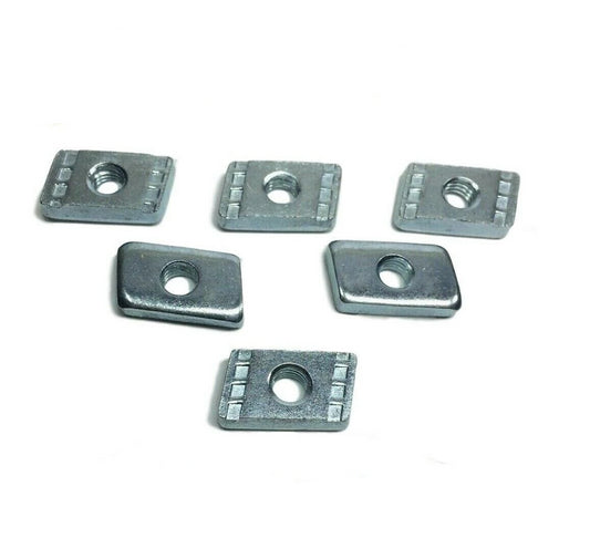 (Qty 100) #10-24 Mini Strut Nuts for 13/32 Deep Junior Unistrut Channel #41874