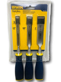 Irwin Tools Marples Construction Chisel Set 3-Piece IRHT82508 1/2" 3/4" 1"