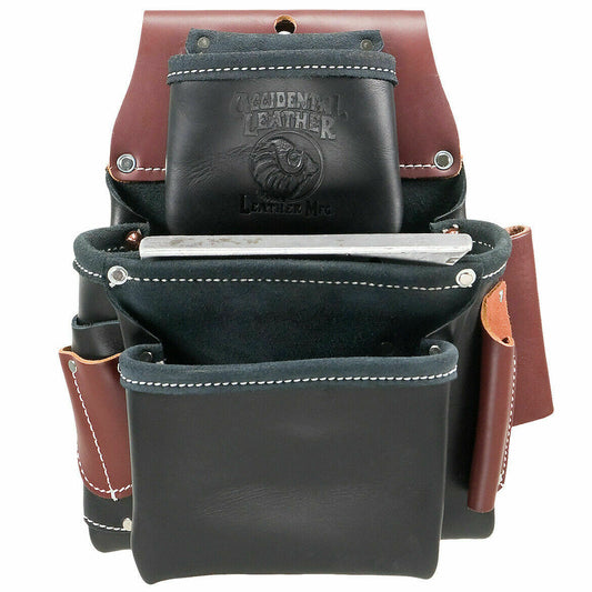 Occidental Leather B5060 3 Pouch Pro Fastener Nails Screws Bag Black