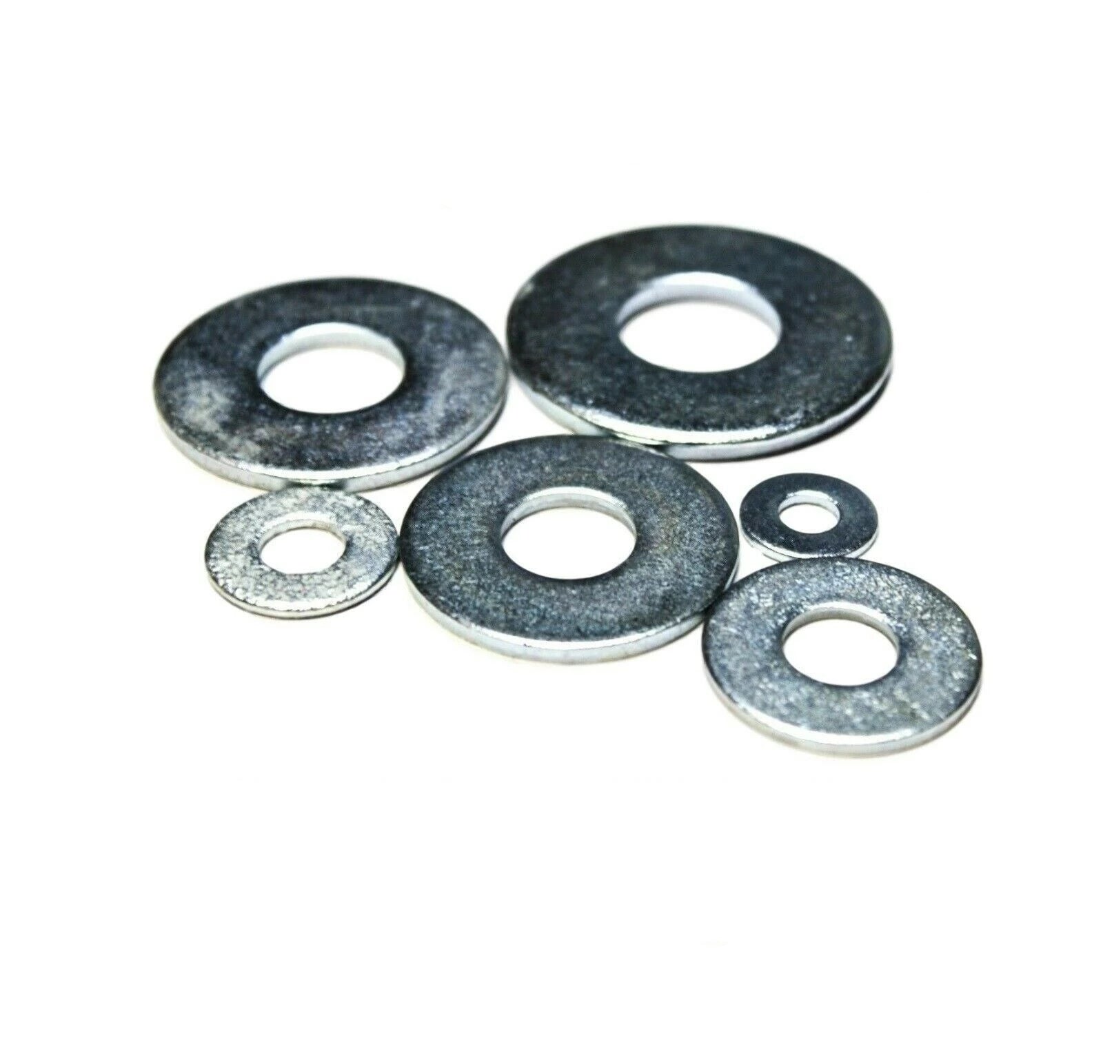 (Qty 1310) 1/2" USS Flat Washers Zinc Plated 50LBS (50# Bulk Box) Low Carbon