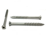 INTERCORP X3TSS #7 X 3" STAR TRIM DECK SCREW STAINLESS STEEL (100 PIECES)