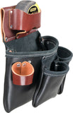 Occidental Leather B5018DBLH LEFT HAND 3-Pouch Pro Tool Fastener Tool Bag Black