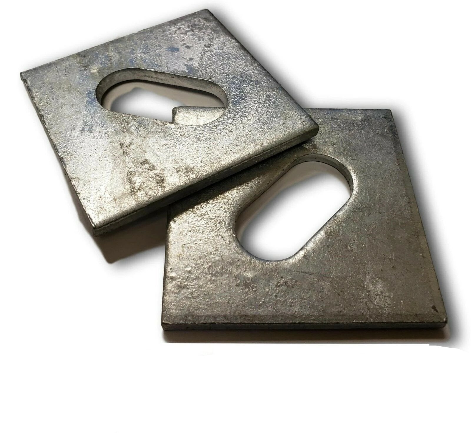 5/8" x 3" x .25 Slotted Square Plate Washer Galvanized