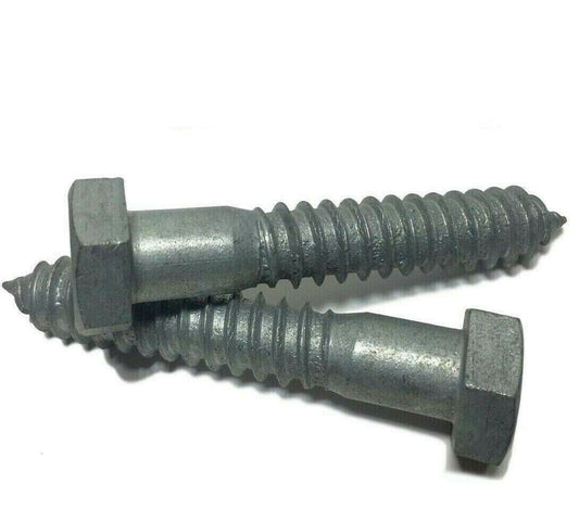 5/16" x 2 1/2" Hot Dipped Galvanized Hex Head Lag Bolt Screw HDG